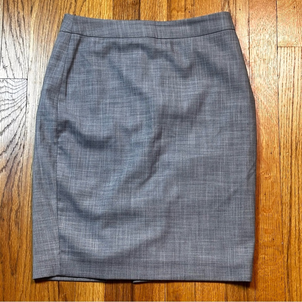 Ann Taylor Skirt Womens Size 2 Petite Grey Business Casual